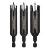Kobalt Woodboring Drill Bits 3-Piece Assorted Woodboring Plug Cutters Drill Bit Set