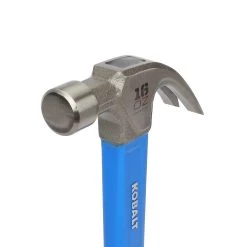 Kobalt Hammers 16-oz Smoothed Face Steel Head Fiberglass Claw Hammer -Hot Sale Kobalt Shop 04362472