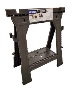 Kobalt Saw Horses 2-Pack 4.1-in W x 32-in H Plastic Saw Horse (1000-lb Capacity) -Hot Sale Kobalt Shop 05015203 scaled