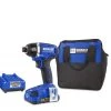 Kobalt Impact Drivers 24-volt Max Variable Speed Brushless Cordless Impact Driver (1-Battery Included)