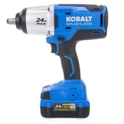 Kobalt Impact Wrenches 24-volt Max Variable Speed Brushless 1/2-in Drive Cordless Impact Wrench (1-Battery Included) -Hot Sale Kobalt Shop 05395440