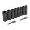 Kobalt Impact Sockets & Impact Socket Sets 10-Piece Metric 3/8-in Drive Set 6-Point Impact Socket Set