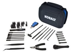 Kobalt Screwdriver Bits Master hobbyist tool set Steel Hex Shank Screwdriver Bit Set Screwdriver (73-Piece)