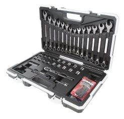 Kobalt Mechanics Tool Sets Universal 67-Piece Standard (SAE) and Metric Combination Matte Mechanics Tool Set (3/8-in) -Hot Sale Kobalt Shop 08227543