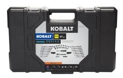 Kobalt Mechanics Tool Sets Universal 67-Piece Standard (SAE) and Metric Combination Matte Mechanics Tool Set (3/8-in) -Hot Sale Kobalt Shop 08525169