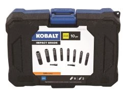 Kobalt Impact Sockets & Impact Socket Sets 10-Piece Metric 3/8-in Drive Set 6-Point Impact Socket Set -Hot Sale Kobalt Shop 08822226