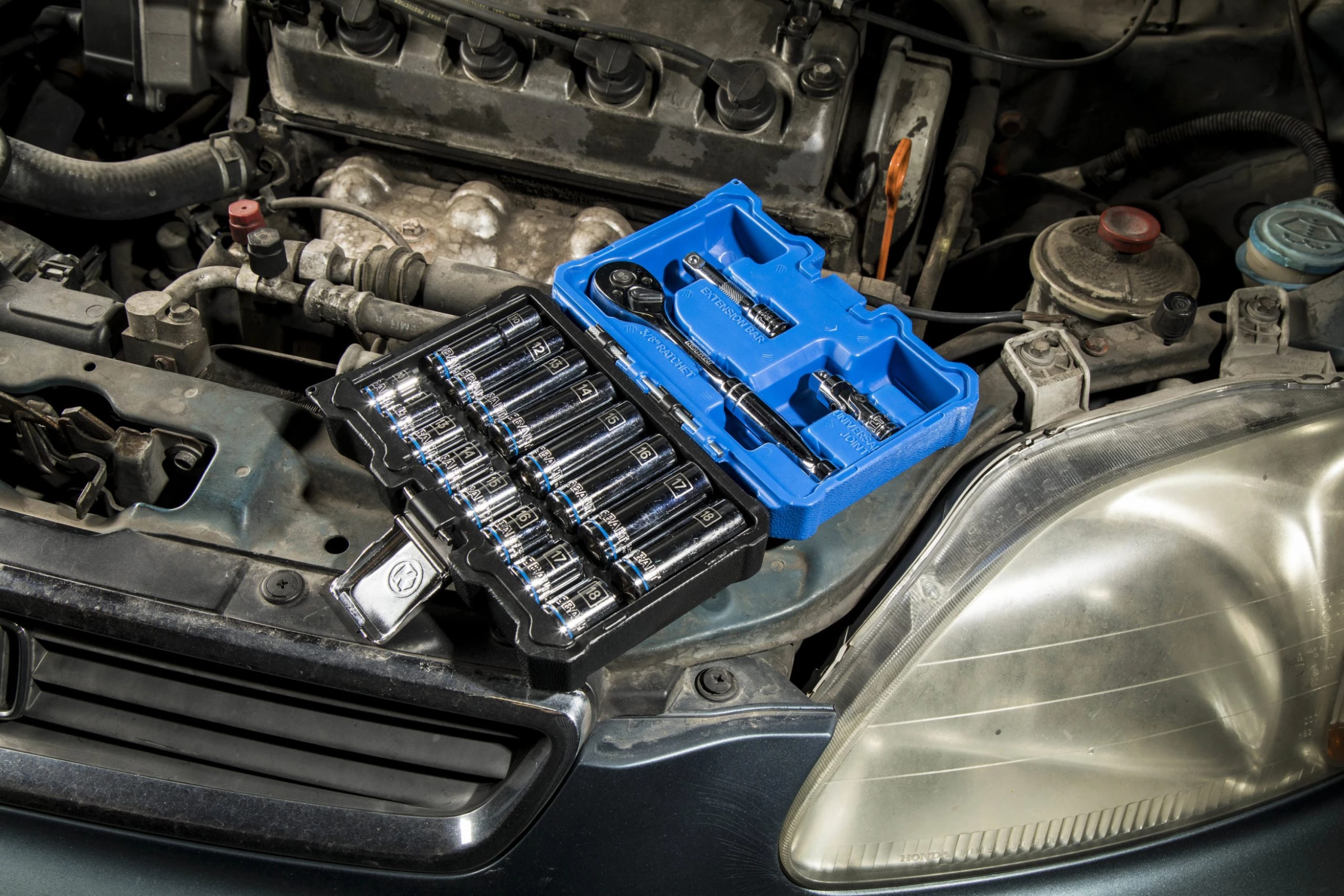 Kobalt Mechanics Tool Sets 19-Piece Metric Polished Chrome Mechanics Tool Set (3/8-in) 7 Kobalt Mechanics Tool Sets 19-Piece Metric Polished Chrome Mechanics Tool Set (3/8-in) - Image 7