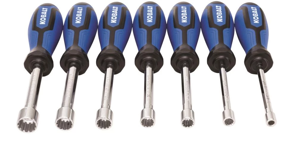 Kobalt Nut Driver Sets 7-Piece Metric and SAE Spline Nut Driver Set 4 Kobalt Nut Driver Sets 7-Piece Metric and SAE Spline Nut Driver Set - Image 4
