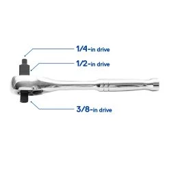 Kobalt Mechanics Tool Sets 64-Piece Standard (SAE) and Metric Combination Polished Chrome Mechanics Tool Set (1/4-in; 3/8-in; 1/2-in;) -Hot Sale Kobalt Shop 10409015