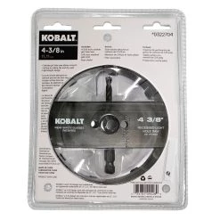 Kobalt Hole Saws & Kits 4-3/8-in Carbide-Grit Arbored Recessed Lighting Hole Saw -Hot Sale Kobalt Shop 10507469