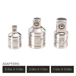 Kobalt Socket Adapters 3-Piece Socket Adapter Set 6 Kobalt Socket Adapters 3-Piece Socket Adapter Set -Hot Sale Kobalt Shop 10732694