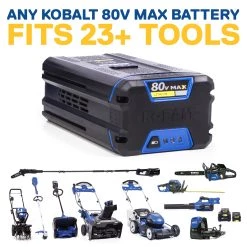 Kobalt Cordless Electric Chainsaws 80-Volt Max 18-in Brushless Cordless Electric Chainsaw 5 Ah (Battery & Charger Included) -Hot Sale Kobalt Shop 12158301