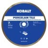 Kobalt Diamond Saw Blades 7-in Wet Porcelain Continuous Diamond Saw Blade