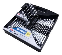 Kobalt Combination Wrenches & Sets 30-Piece Set 12-point Standard (SAE) and Metric Combination Standard Combination Wrench Set -Hot Sale Kobalt Shop 15484718 scaled
