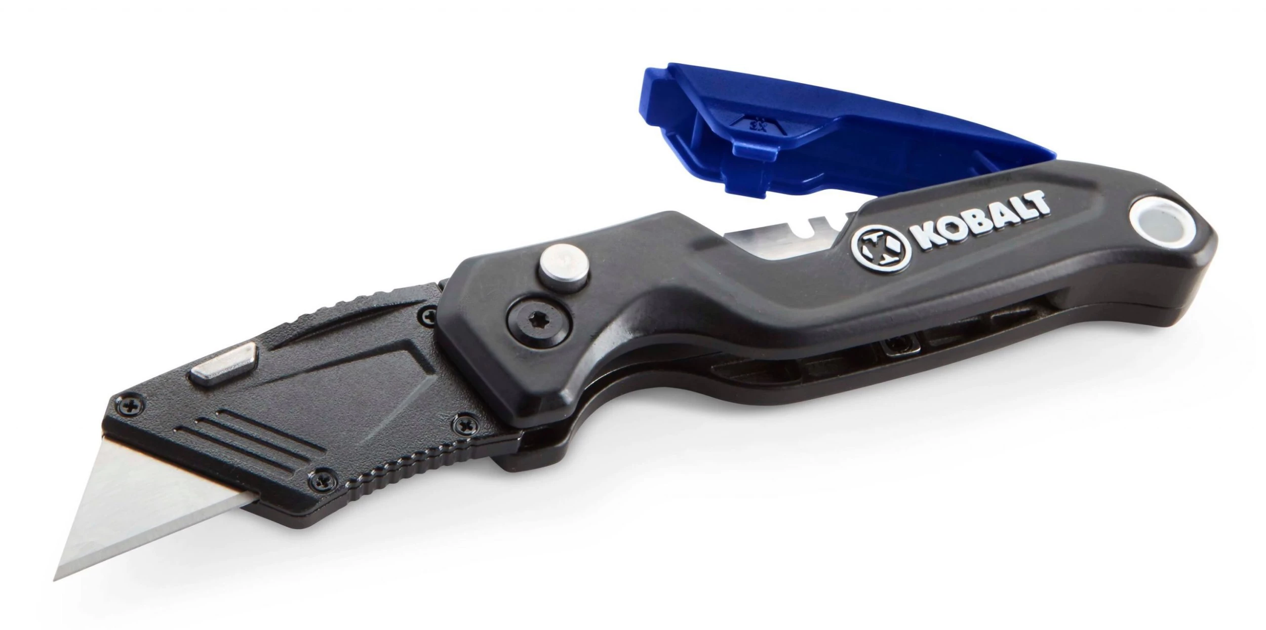 Kobalt Utility Knives Speed Release 10-Blade Folding Utility Knife with On Tool Blade Storage 2 Kobalt Utility Knives Speed Release 10-Blade Folding Utility Knife with On Tool Blade Storage - Image 2