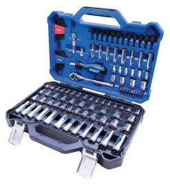 Hot Sale Kobalt Shop 12 Kobalt Mechanics Tool Sets 118-Piece Standard (SAE) and Metric Combination Polished Chrome Mechanics Tool Set (3/8-in;)