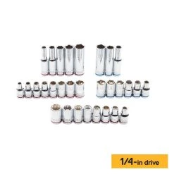 Kobalt Mechanics Tool Sets 118-Piece Standard (SAE) and Metric Combination Polished Chrome Mechanics Tool Set (3/8-in;) 15 Kobalt Mechanics Tool Sets 118-Piece Standard (SAE) and Metric Combination Polished Chrome Mechanics Tool Set (3/8-in;) -Hot Sale Kobalt Shop 16006940