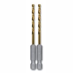 Kobalt Twist Drill Bits 2-Piece 1/8-in 2-1/2-in Titanium Coated Hss Twist Drill Bit