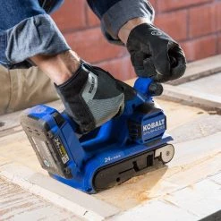 Kobalt Power Sanders Kobalt 24V MAX 24-Volt Brushless Cordless Variable Speed Belt Sander with Dust Management -Hot Sale Kobalt Shop 16709163
