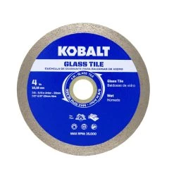 Kobalt Diamond Saw Blades 4-in Glass Tile Diamond Blade