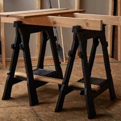 Kobalt Saw Horses 2-Pack 4.1-in W x 32-in H Plastic Saw Horse (1000-lb Capacity) -Hot Sale Kobalt Shop 17126848