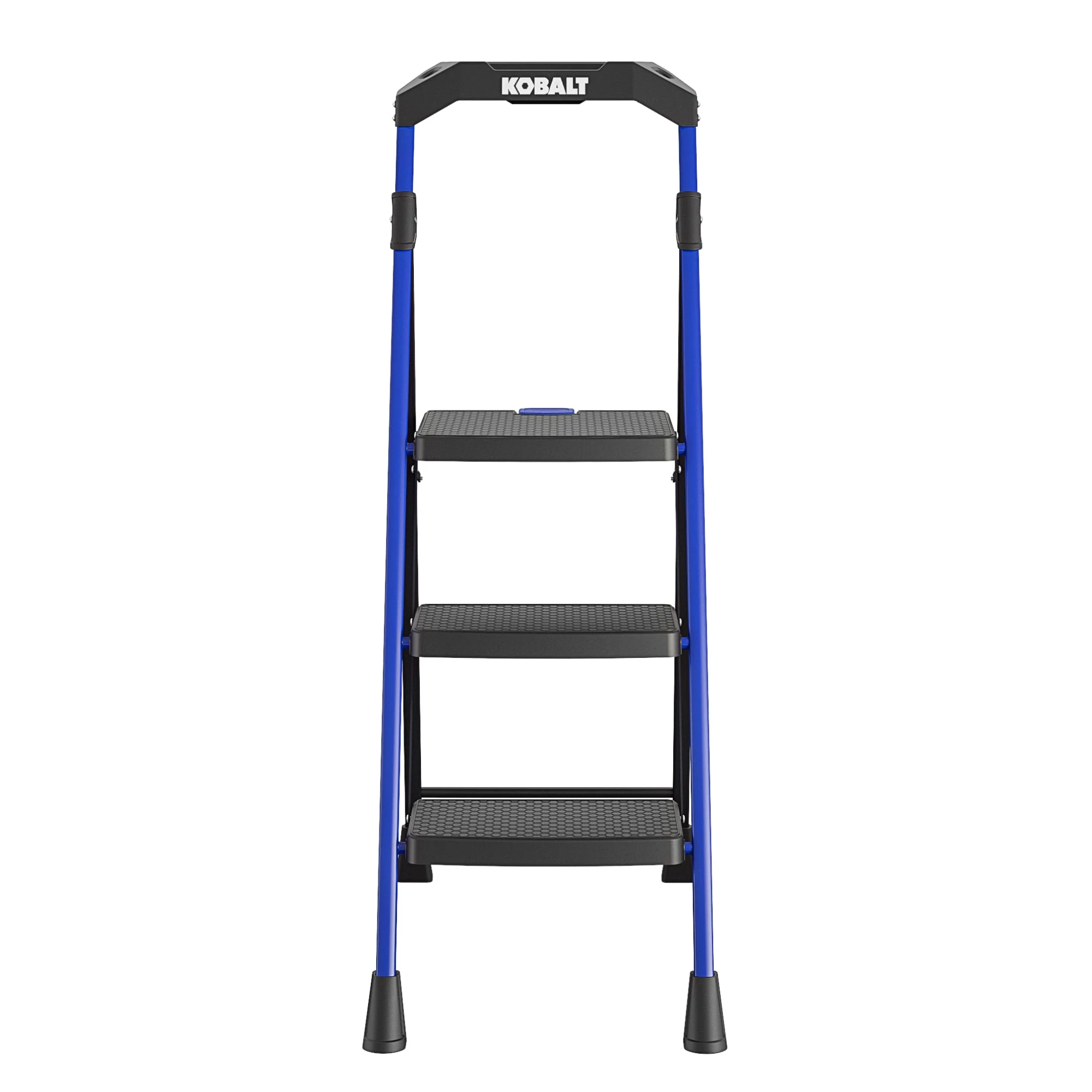 Kobalt Step Stools 3-Step 300-lb Capacity Black Steel Foldable Step Stool 1 Kobalt Step Stools 3-Step 300-lb Capacity Black Steel Foldable Step Stool