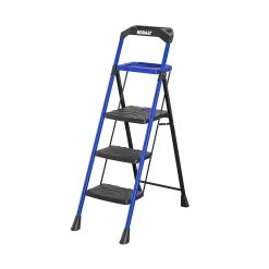 Kobalt Step Stools 3-Step 300-lb Capacity Black Steel Foldable Step Stool 14 Kobalt Step Stools 3-Step 300-lb Capacity Black Steel Foldable Step Stool -Hot Sale Kobalt Shop 17788340