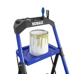 Kobalt Step Stools 3-Step 300-lb Capacity Black Steel Foldable Step Stool 18 Kobalt Step Stools 3-Step 300-lb Capacity Black Steel Foldable Step Stool -Hot Sale Kobalt Shop 17788344