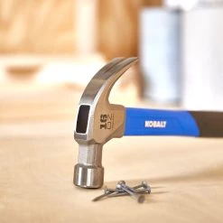 Kobalt Hammers 16-oz Smoothed Face Steel Head Fiberglass Claw Hammer -Hot Sale Kobalt Shop 18386286