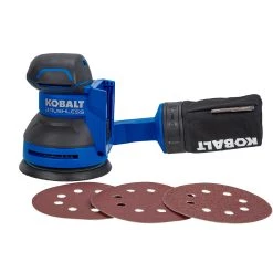 Kobalt Power Sanders Brushless 24-Volt Brushless Cordless Random Orbital Sander with Dust Management 12 Kobalt Power Sanders Brushless 24-Volt Brushless Cordless Random Orbital Sander with Dust Management -Hot Sale Kobalt Shop 40321875