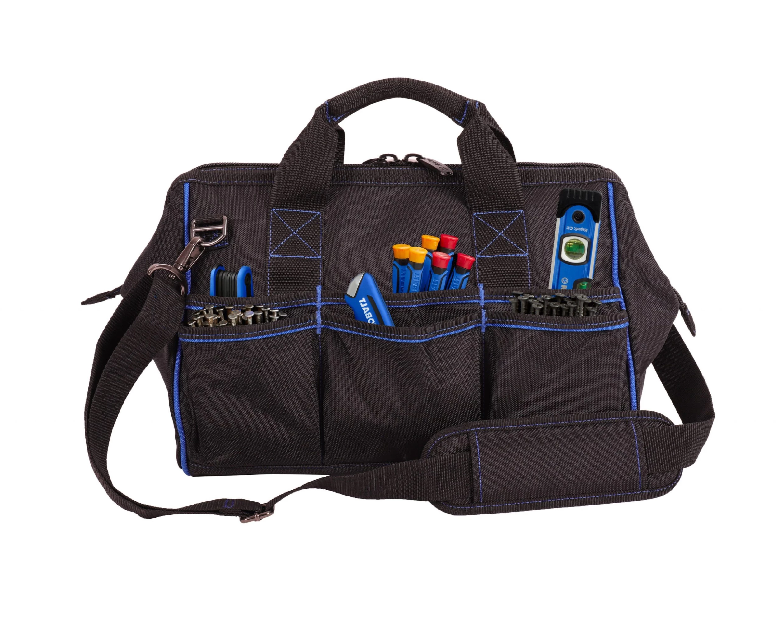 Kobalt Tool Bags Blue Black Polyester 18-in Cargo Bag 2 Kobalt Tool Bags Blue Black Polyester 18-in Cargo Bag - Image 2