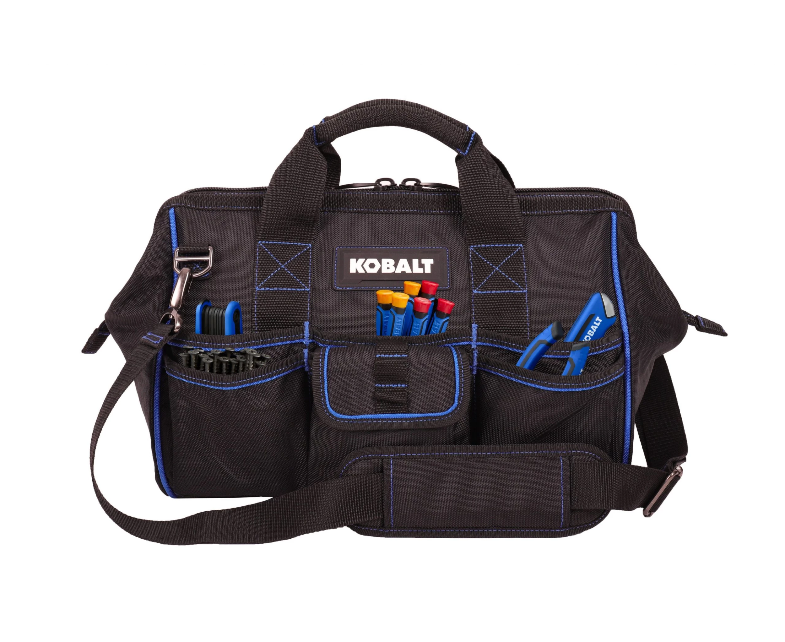 Kobalt Tool Bags Blue Black Polyester 18-in Cargo Bag 4 Kobalt Tool Bags Blue Black Polyester 18-in Cargo Bag - Image 4