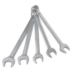 Kobalt Combination Wrenches & Sets 5-Piece Set 12-point Metric Standard Combination Wrench Set