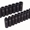 Kobalt Impact Sockets & Impact Socket Sets 16-Piece Metric 1/2-in Drive 6-Point Impact Socket Set