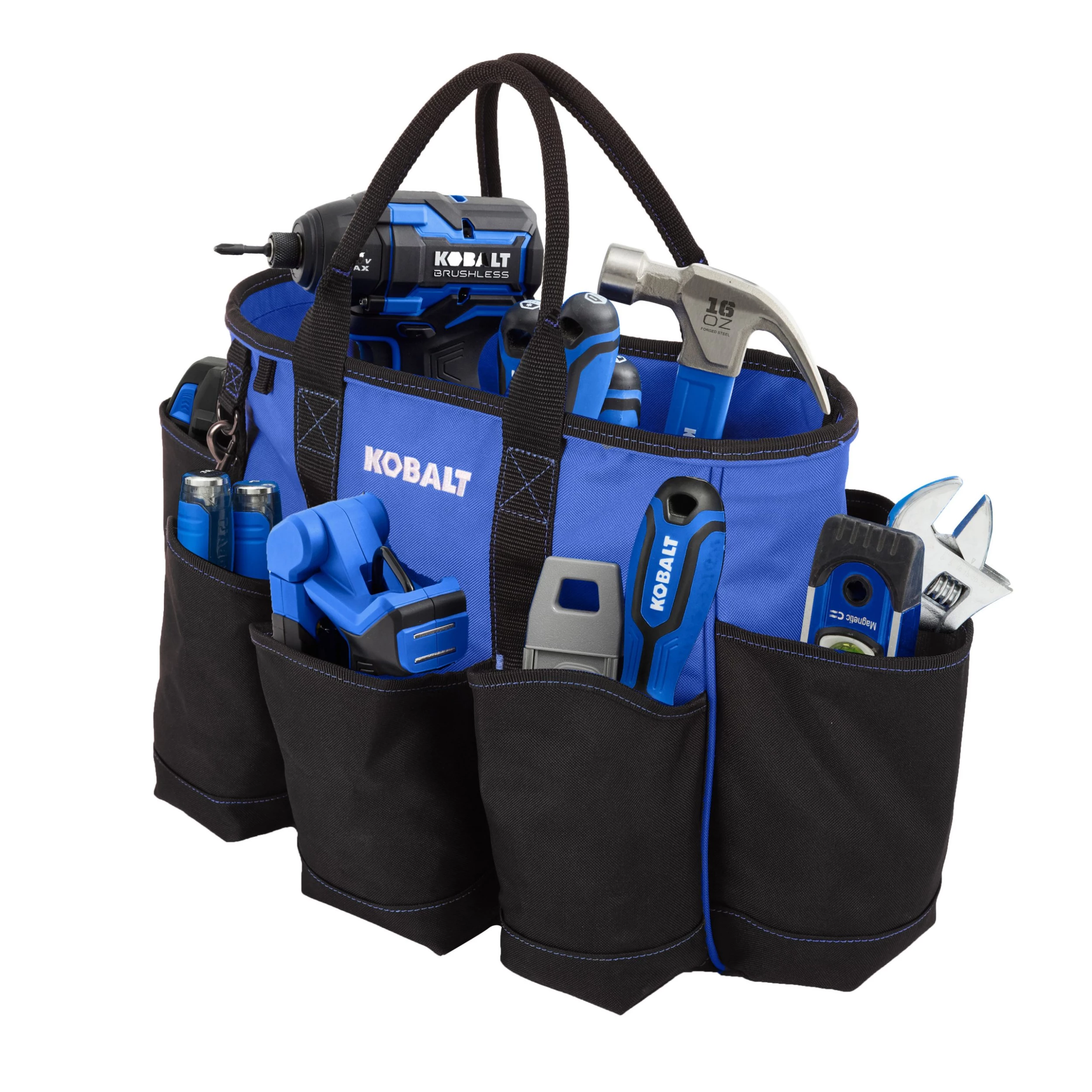 Kobalt Tool Bags Blue Black Polyester 14-in Tool Bag 3 Kobalt Tool Bags Blue Black Polyester 14-in Tool Bag - Image 3