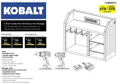 Kobalt Power Tool Combo Kits 2-Tool 24-Volt Max Brushless Power Tool Combo Kit Case (1-Battery Included and Charger Included) -Hot Sale Kobalt Shop 42156032
