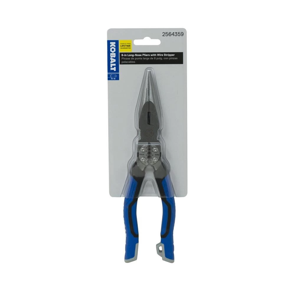 Kobalt 8-in Electrical Long Nose Pliers with Wire Cutter 5 Kobalt 8-in Electrical Long Nose Pliers with Wire Cutter - Image 5