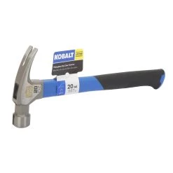Kobalt Hammers 100-year anniversary 20-oz Smooth Face Steel Head Fiberglass Claw Hammer -Hot Sale Kobalt Shop 42213090