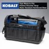 Kobalt Tool Bags Plumbing Tool Bag with Caddy Black, Blue Polyester 12.99-in