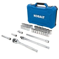 Kobalt Mechanics Tool Sets 33-Piece Standard (SAE) and Metric Combination Polished Chrome Mechanics Tool Set (1/2-in;) 10 Kobalt Mechanics Tool Sets 33-Piece Standard (SAE) and Metric Combination Polished Chrome Mechanics Tool Set (1/2-in;) -Hot Sale Kobalt Shop 42488294 scaled