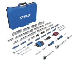 Hot Sale Kobalt Shop 8 Kobalt Mechanics Tool Sets 309-Piece Standard (SAE) and Metric Combination Polished Chrome Mechanics Tool Set (1/4-in; 3/8-in)