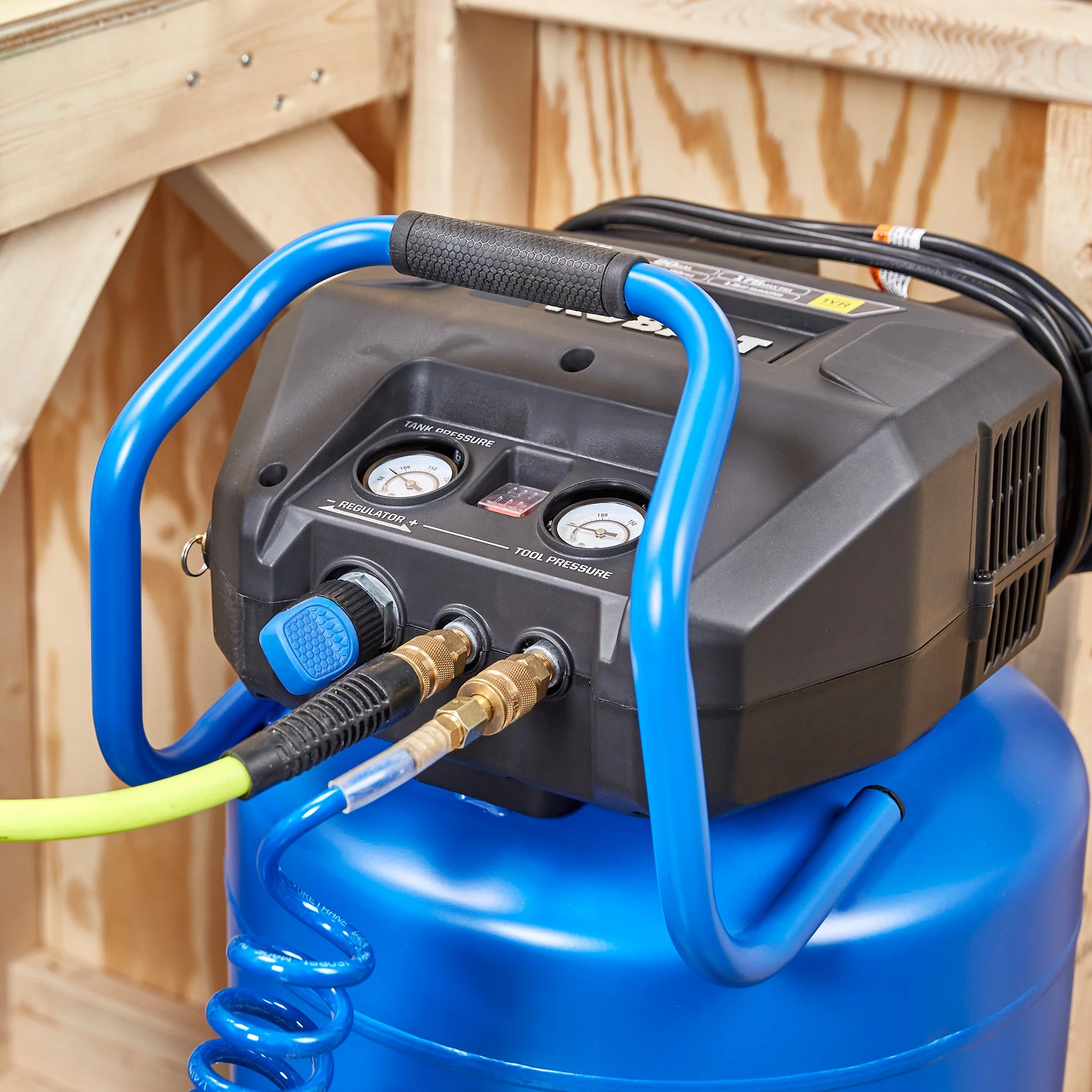 Kobalt Air Compressors 20-Gallon Single Stage Portable Corded Electric Vertical Air Compressor 10 Kobalt Air Compressors 20-Gallon Single Stage Portable Corded Electric Vertical Air Compressor - Image 10