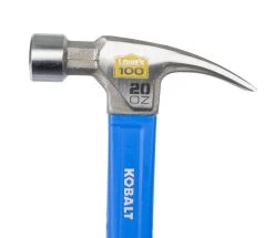 Kobalt Hammers 100-year anniversary 20-oz Smooth Face Steel Head Fiberglass Claw Hammer -Hot Sale Kobalt Shop 44221555
