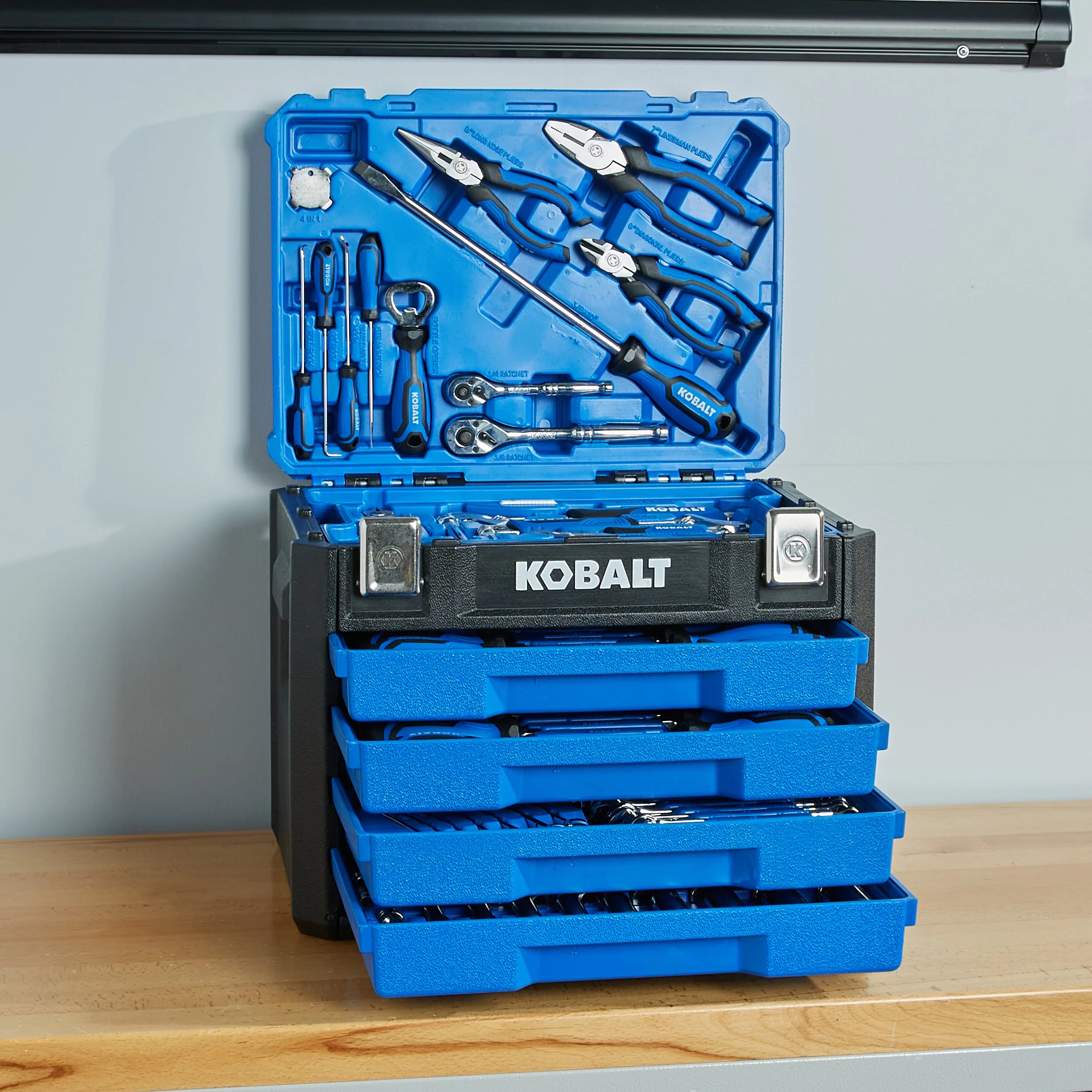 Kobalt Household Tool Sets 100-Piece Household Tool Set with Hard Case 3 Kobalt Household Tool Sets 100-Piece Household Tool Set with Hard Case - Image 3