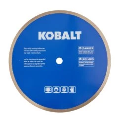 Kobalt Diamond Saw Blades 10-in Wet Porcelain Tile Diamond Saw Blade -Hot Sale Kobalt Shop 45400383
