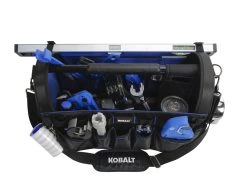 Kobalt Tool Bags Plumbing Tool Bag with Caddy Black, Blue Polyester 12.99-in -Hot Sale Kobalt Shop 45459480 scaled