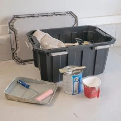 Kobalt Plastic Storage Totes X-large 24-Gallon (96-Quart) Grey Tote Latching Lid -Hot Sale Kobalt Shop 46358952 scaled